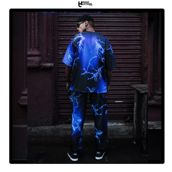 thunder printed - SET ( cargo pants+ t-shirt) - Image 4