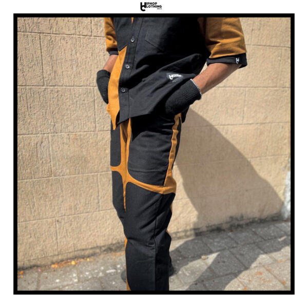 hhc colour block denim pants - Image 4