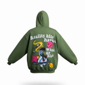 Reality hits harder hoodie