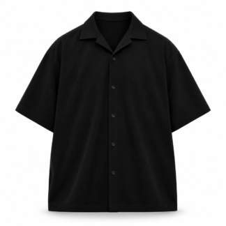 satin silk black shirt