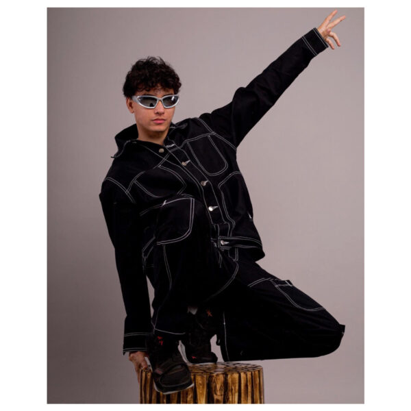 black denim co-ord set - Image 8