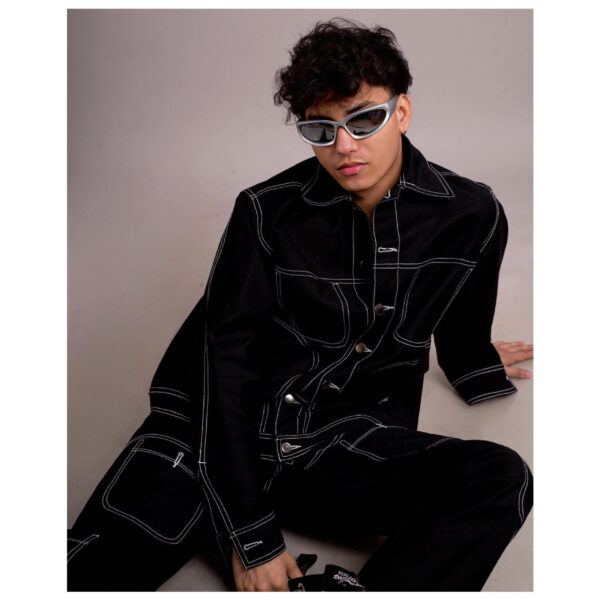 black denim co-ord set - Image 5