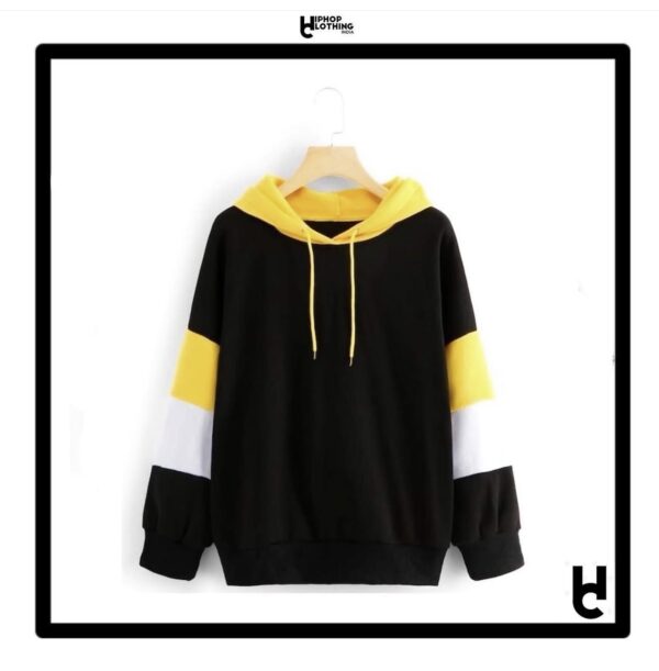 colour blocked hoodie