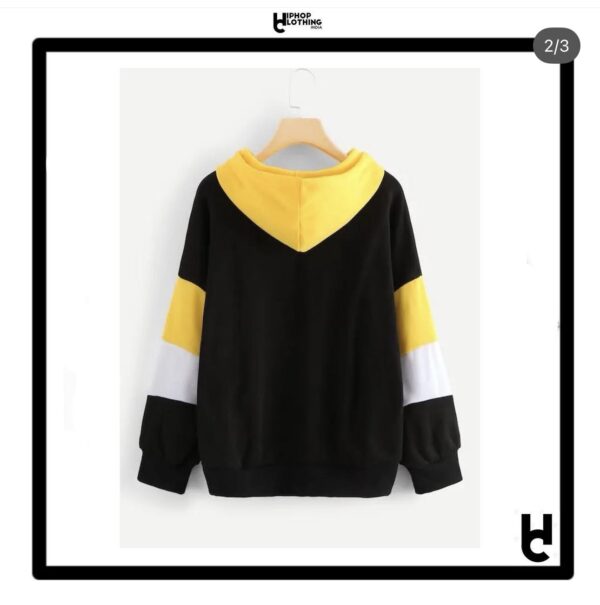 colour blocked hoodie
